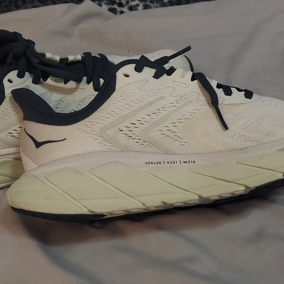 Hoka Womens White and Navy Sneakers - Picture 7 of 14